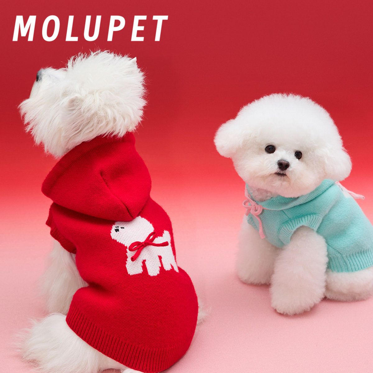 MOLUPET秋冬新款宠物毛衣