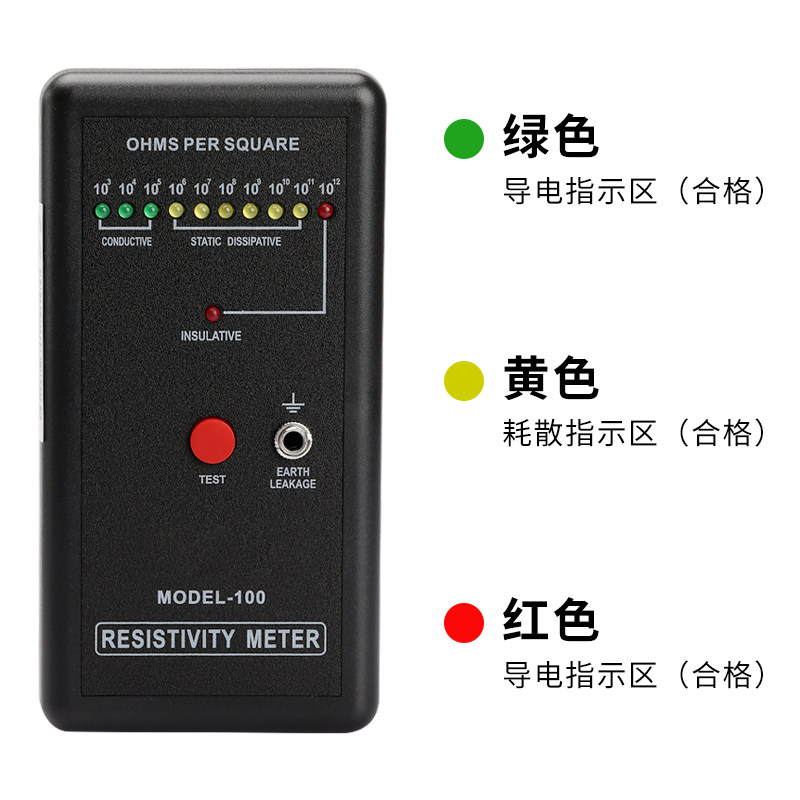 现货表面电阻防静电阻抗绝缘检测测量P仪表面电阻测试器