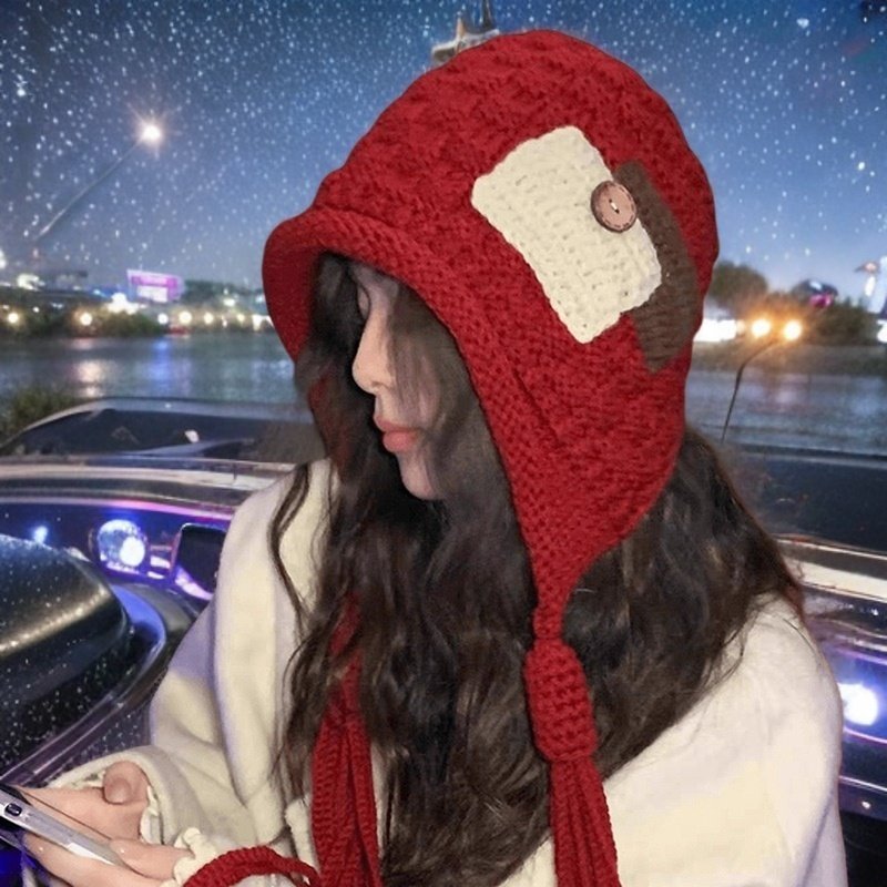 流苏毛线帽子保暖护耳2026新款时尚百搭针织帽包头帽0119k,服饰配件/皮带/帽子/围巾,帽子,淘宝优惠券,粉丝福利购,淘宝优惠卷