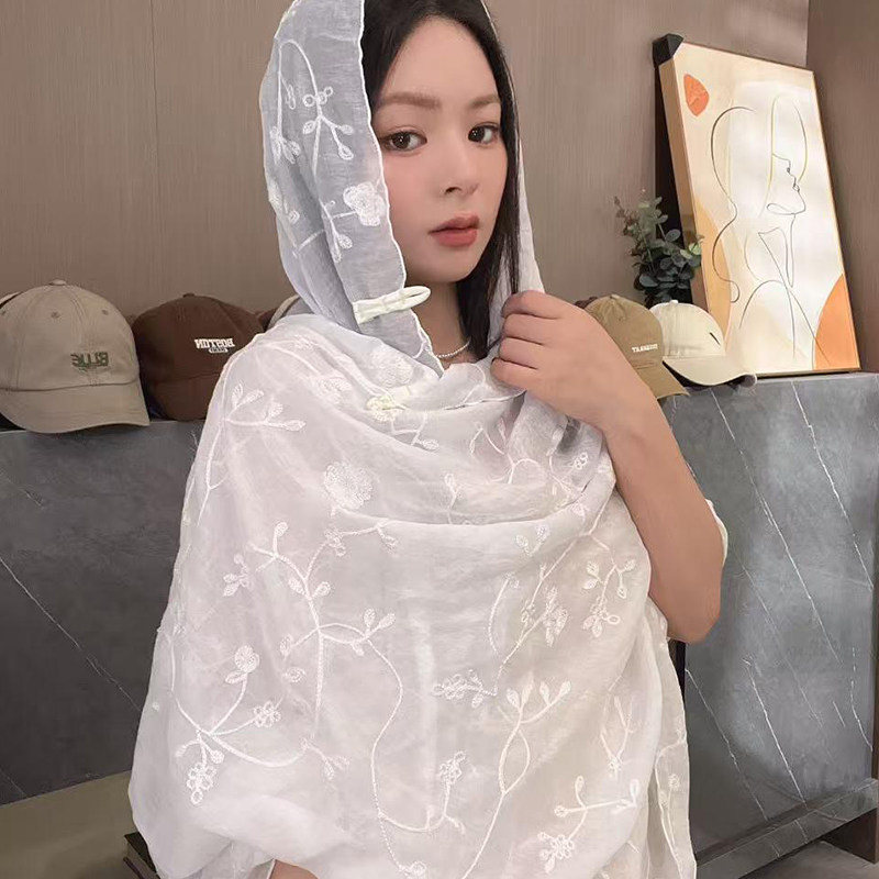 旅游盘扣防晒披肩女外搭时尚民族风新疆西藏海边夏季薄款纱巾丝巾,服饰配件/皮带/帽子/围巾,围巾/丝巾/披肩,淘宝优惠券,粉丝福利购,淘宝优惠卷