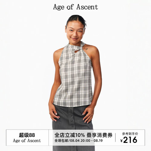 AgeofAscent扭结复古格纹小衫