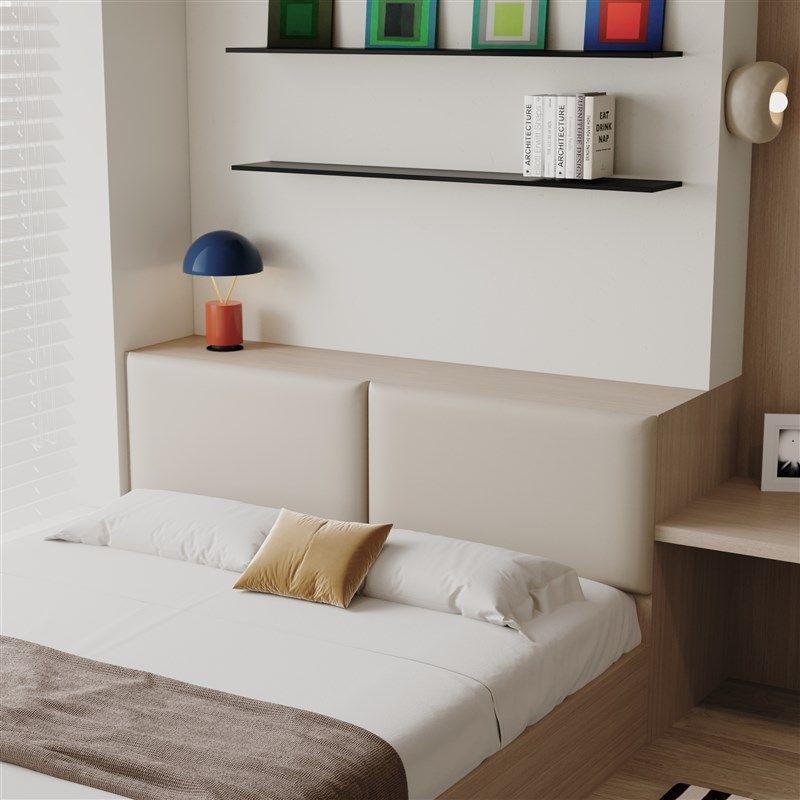 【蛋白皮】 免洗榻榻米墙围软包无床头靠K垫儿童房防撞靠背垫定制,居家布艺,床头靠垫,淘宝优惠券,粉丝福利购,淘宝优惠卷