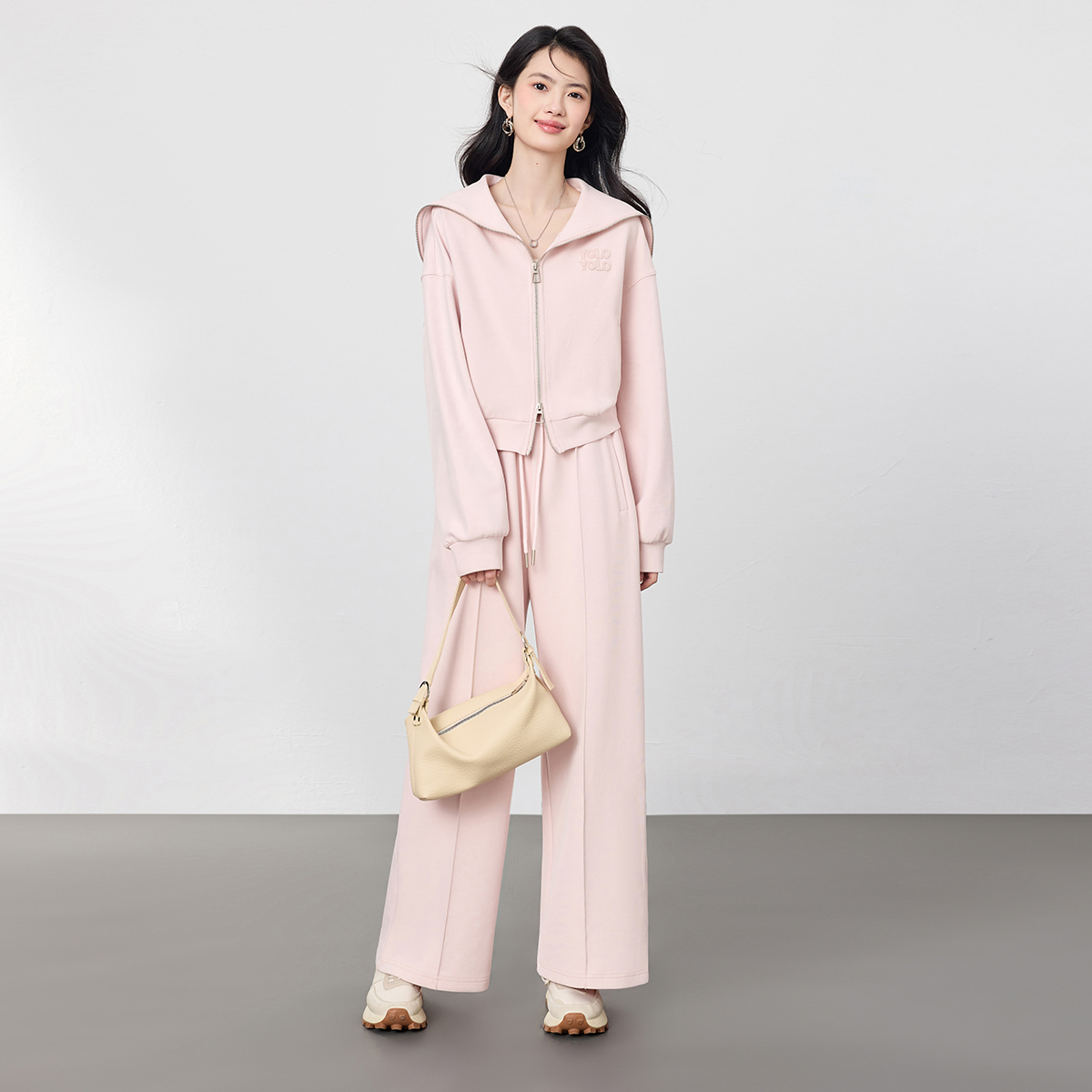 SeRinaBlue海军领运动风套装