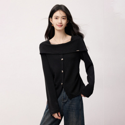 SeRinaBlue新款修身毛针织衫