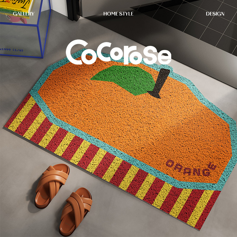 水果派对进门地垫入户门垫门口防滑卡通脚垫门外入门丝圈地毯垫子,居家布艺,入户地垫,淘宝优惠券,粉丝福利购,淘宝优惠卷