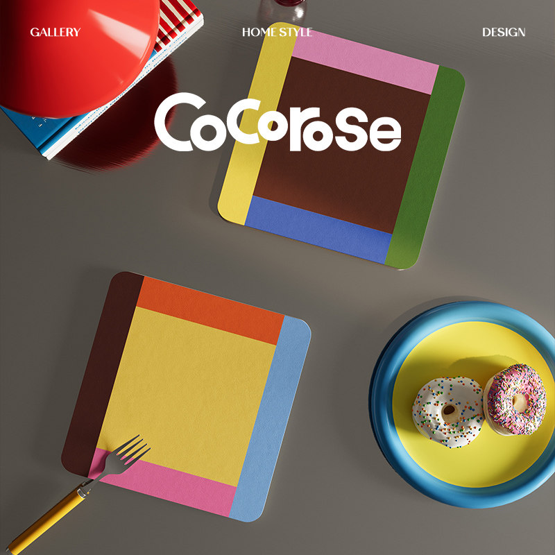 夏日特调方形杯垫隔热垫子硅藻泥吸水速干家用茶杯垫防烫防烫高级,居家布艺,餐垫,淘宝优惠券,粉丝福利购,淘宝优惠卷