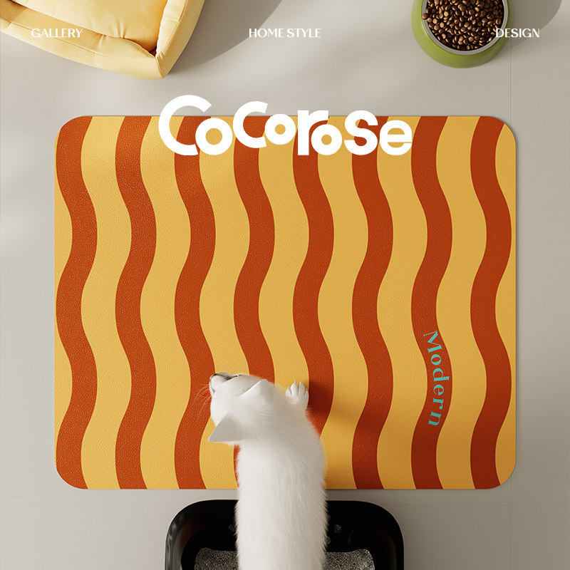 糖果想象波浪宠物吃饭餐垫猫碗垫子猫狗专用防污防水防尿垫皮革垫,居家布艺,餐垫,淘宝优惠券,粉丝福利购,淘宝优惠卷