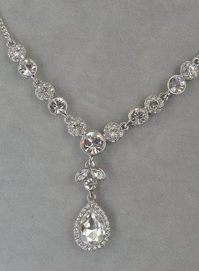 极速G 镀金 水晶宝石 短款 项链