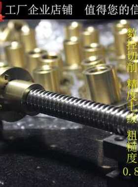 极速厂销t型丝杆精密梯形丝l杠t形丝v杆升降螺杆 tr20e  24 28 30