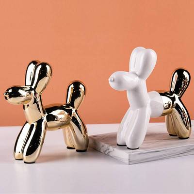 Nordic Balloon Dog Ornaments Animal Piggy Bank Living Room D
