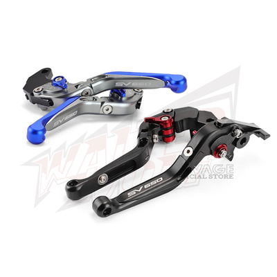 适用铃木SV650S/X改装摩托配件牛角刹车把防摔省力离合刹车手把