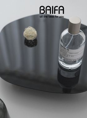 极速ins北欧轻奢不规则香薰托盘首饰展示盘玄关收纳盘亚克力装饰