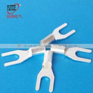 厂促10 冷压叉只铜线耳接线端子裸端016铜鼻子8冷压端子型TU0 头