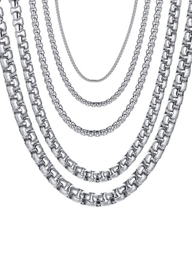 ROUND BOX CHAIN STAINLESS STEEL CHAIN MENS OR WOMENS CHAIN U