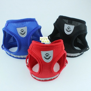 Adjustable Reflective Vest Cat Lead Harness Walking Leas Dog