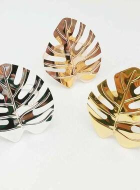 极速12pcs/set Napkin Rings Set Leaves Napkin Ring Holders De