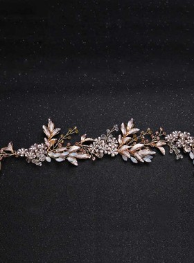 Fashion Headbands For Women Vintage Golden Headwear White Le