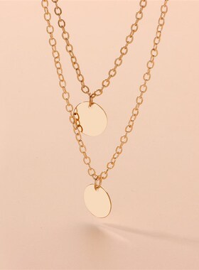 Accessories Metal Necklace multi-layer Sequin Necklace new p