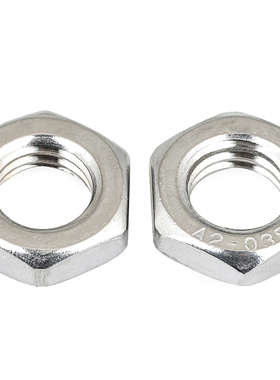 快速发货304不锈钢六角细牙薄螺母M27M30M33M36ML39M42M45M48M52*