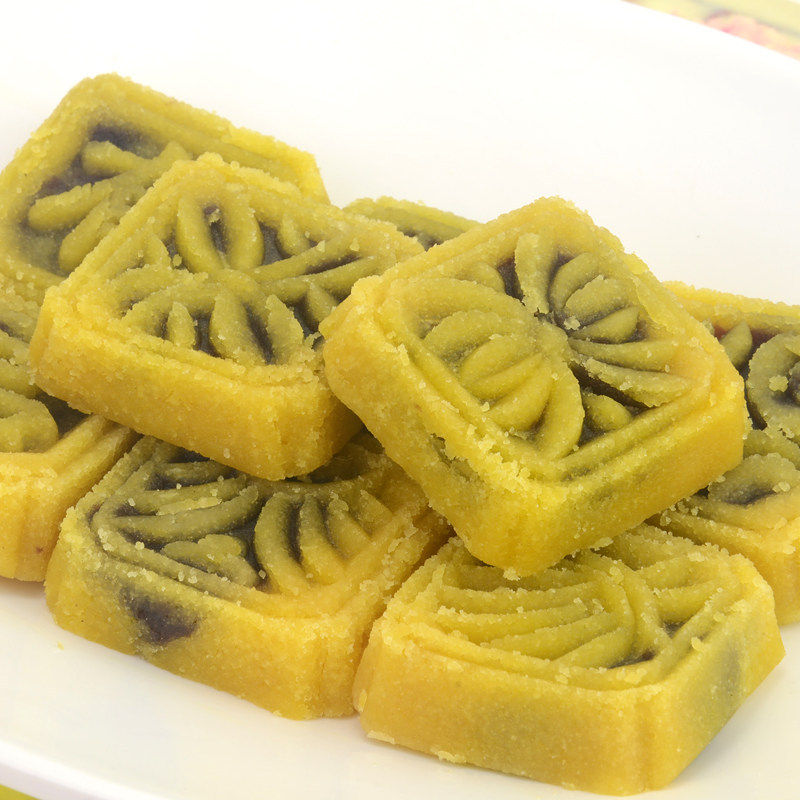 上海老香斋绿豆糕1000g 红豆沙馅传统中式点心