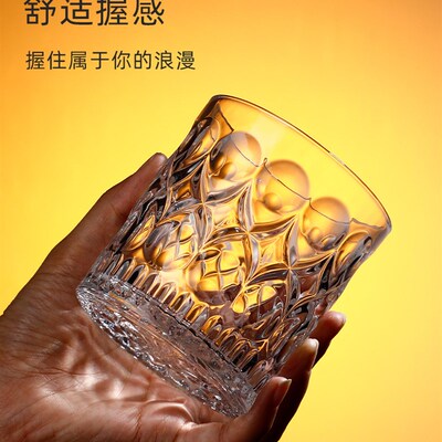 速发可批水晶威士忌酒杯欧式洋酒杯杯装酒吧教父套啤用杯家酒玻璃