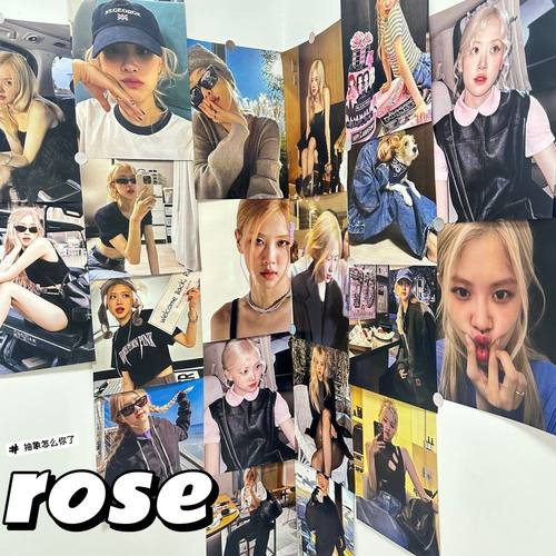 rose朴彩英BLACKPINK海报韩国明星韩系装饰墙贴学生宿舍房间贴纸