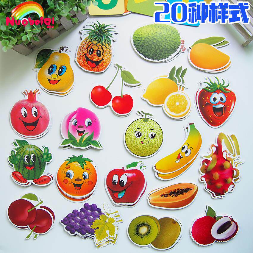 现货速发幼儿园小学教师计算教学教具黑板磁性贴水果数字动物磁贴