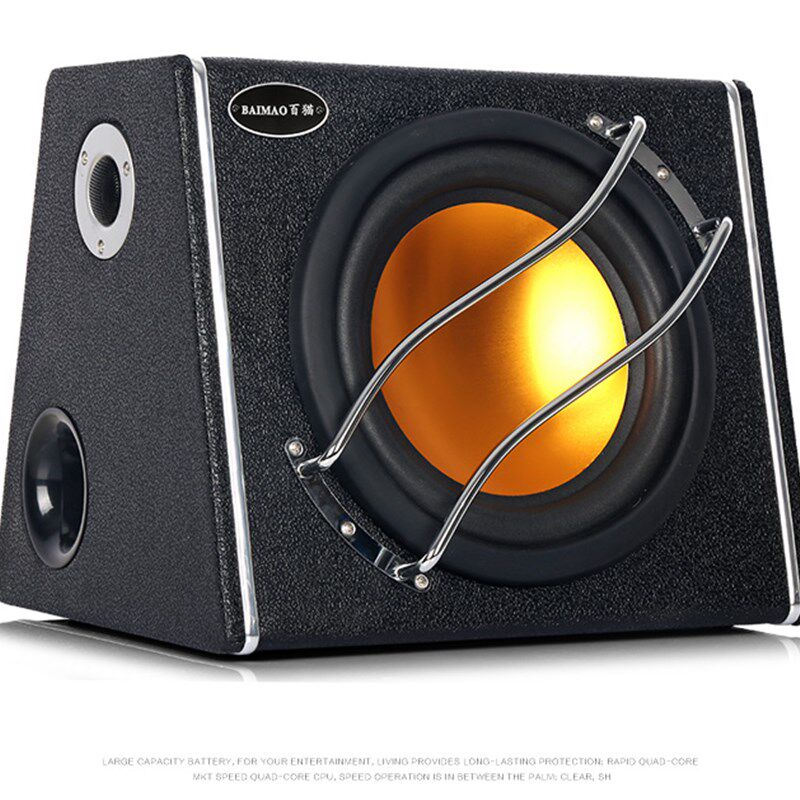 现货速发8/10寸大功率汽车低音炮12V24伏车载改装重低音功放音箱