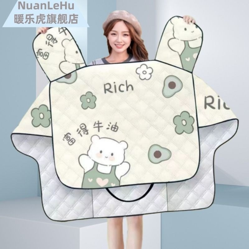 速发电动车挡风被夏款晒罩款款防水摩托车防电雨车防风春秋款新薄