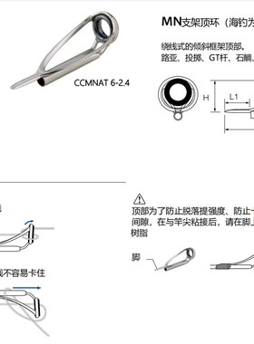 速发士uji富竿顶环路亚F防缠绕M导眼导线环银钢架黑瓷环