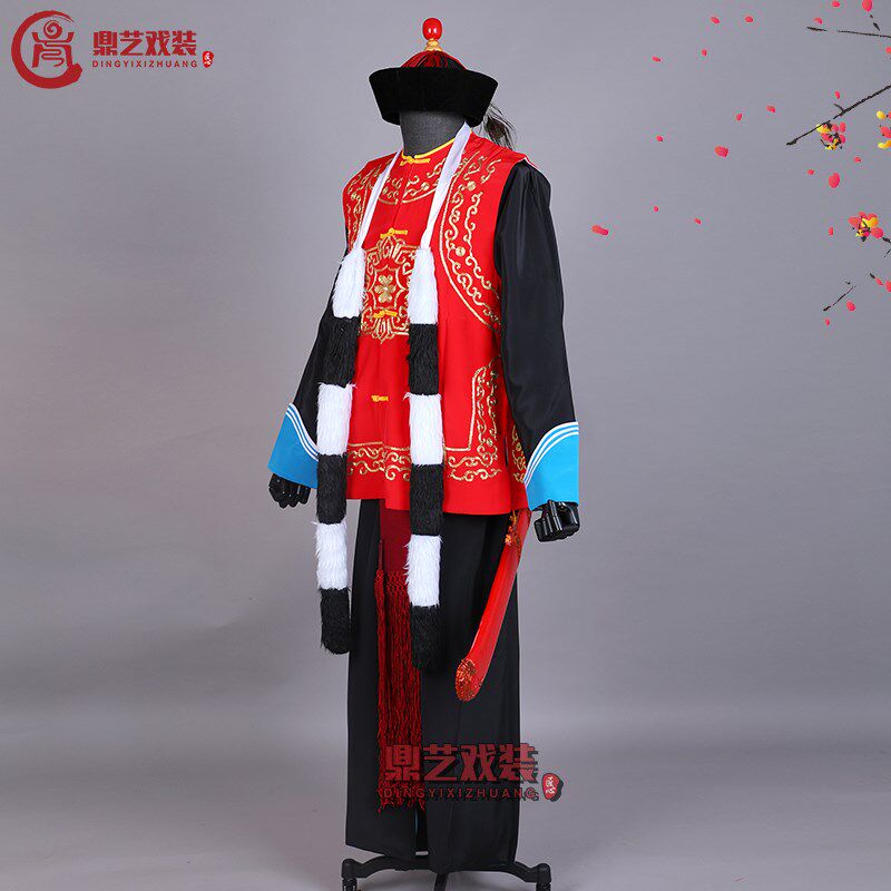 速发京剧越剧衙役服装捕快素箭衣戏曲服饰全金坎肩林冲公差清兵演
