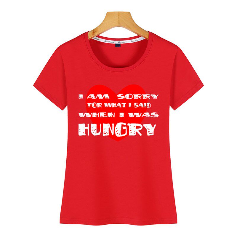 速发s T Shirt Wo im sorry hugry  what i sd whe i wa