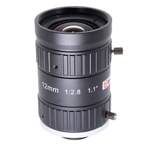 速发2000像素C口工业镜头12mm 机器视觉广角相机镜头1.1英寸F2.8