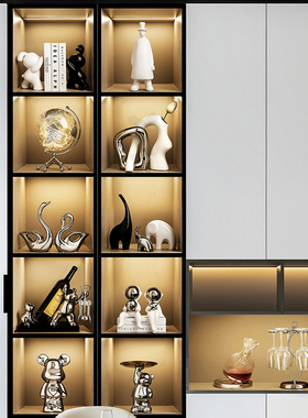 速发轻奢摆档电视柜酒柜装饰客高件简约家居品厅餐柜高级工艺礼品