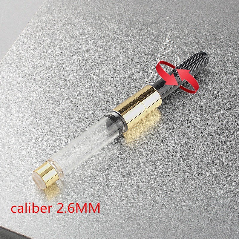 速发2.6mm口径钢笔通用金色吸墨器上墨专用旋转吸墨器适用钢笔/财