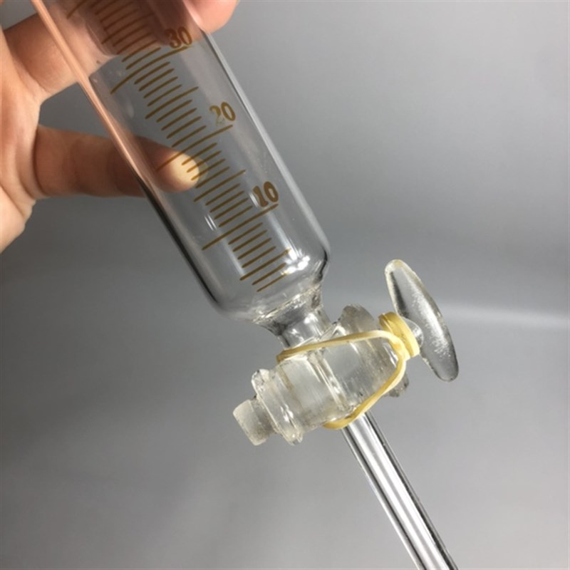 新品刻度分液漏斗60ml带刻度筒形滴液漏斗可定做标准磨口任意规格