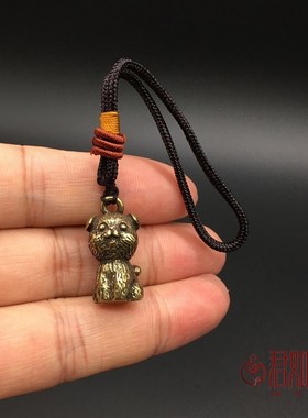 快速发货实心黄铜小猫迷你摆件仿古铜可爱造型小猫W咪挂件小铜猫