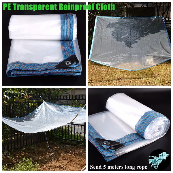 PE Film Transparent Rainproof Cloth Outdoor Tarpaulin