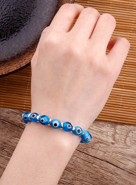 新品Bling Evil Eyes Bracelets Translucent Colorful Turkish