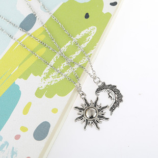 极速en Lovers Couple Rock Punk Vintage Sunflower Unisex Neck