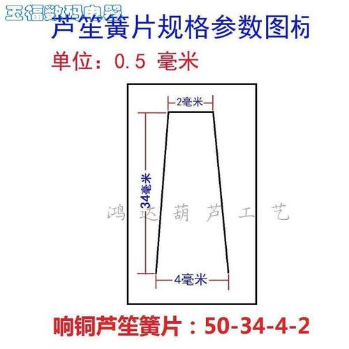 芦笙簧片发音片哨片铜片定做响材料民族吹奏乐器民族乐器配件钢琴