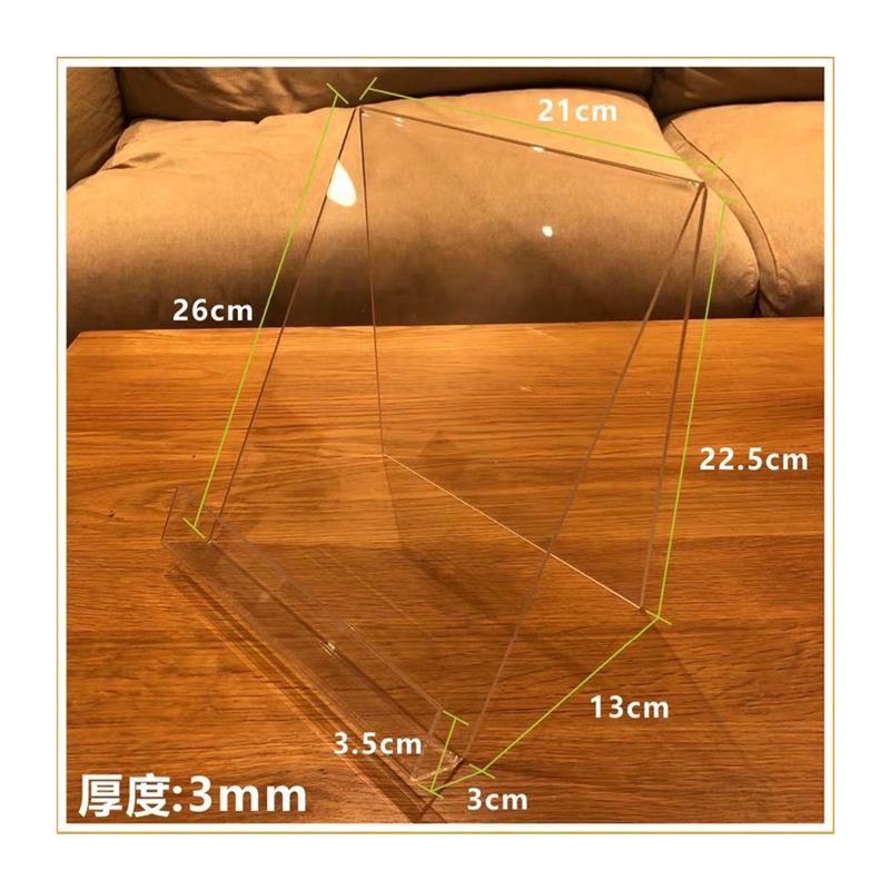 压克力L架iPad支架平板电脑展示架大型手机托盘斜放透明A5书立架