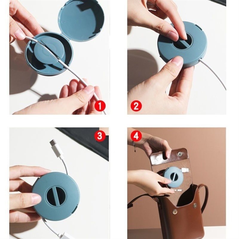 自动回收卷线器理线固定收线器绕线器伸缩耳机数据线充电线收纳盒