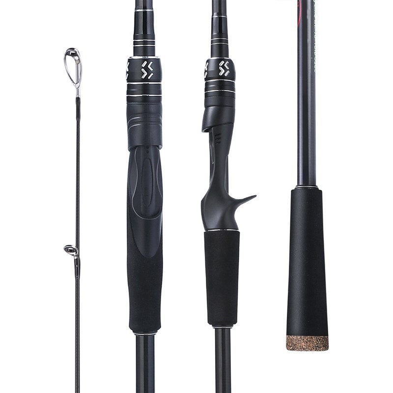 1.8-2.4m 3 Section Baitcasting Fishing Rod Travel Ultra Ligh