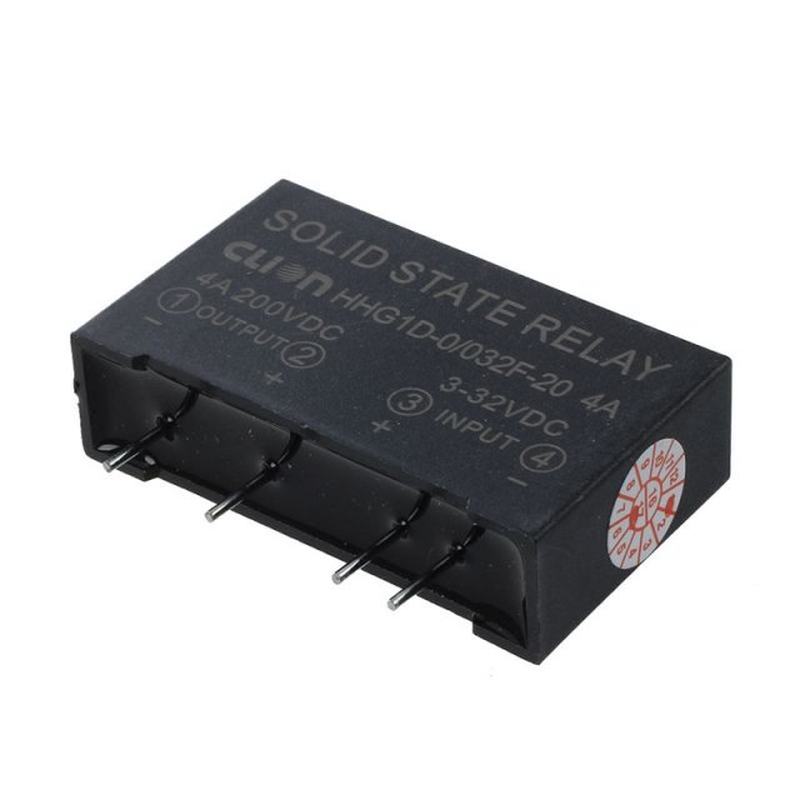 Input 3-32V DC Output 4A 200V DC 4 Pin PCB Solid State Relay