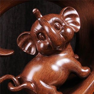 Elephant Elegant Resin Statue Wealth Feng Lucky Shui