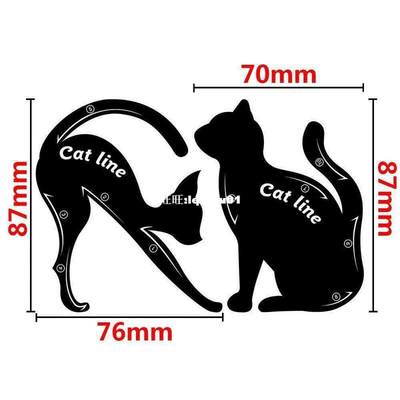 1packs Eye Liner Makeup DIY Cat Eye Eyeliner Stencil New Des