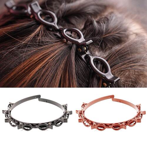 极速Double Bangs Hairstyle Hair Clips Hairpin Head Hoop Twis