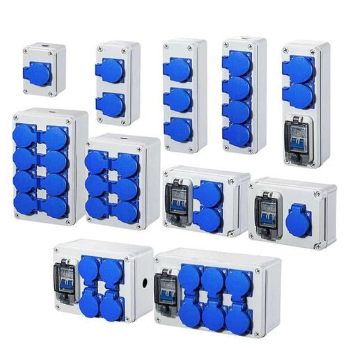 Outdoor rainwater socket Three holes 220V/ 10A home wall mo