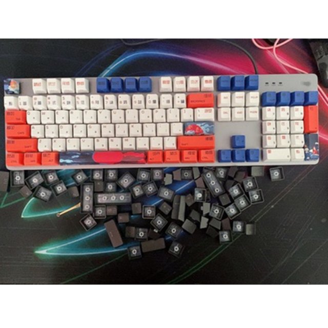 K1KF 134Keys PBT Keycaps OEM Profile DYE-SUB Keycap for cher
